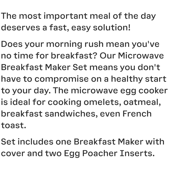 🥚🍳Display Only-NEW‼️ Tupperware brand Microwave Breakfast Maker Set - Picture 4 of 12